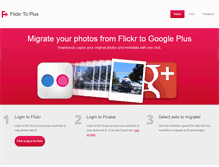 Tablet Screenshot of flickrtoplus.com